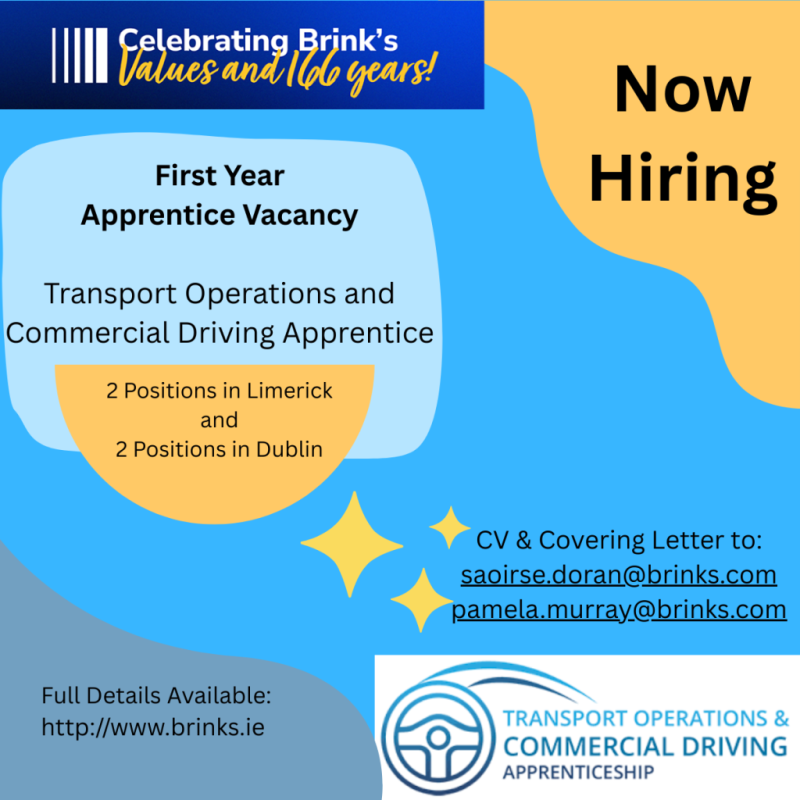 Brinks Cash Services Ireland Poster